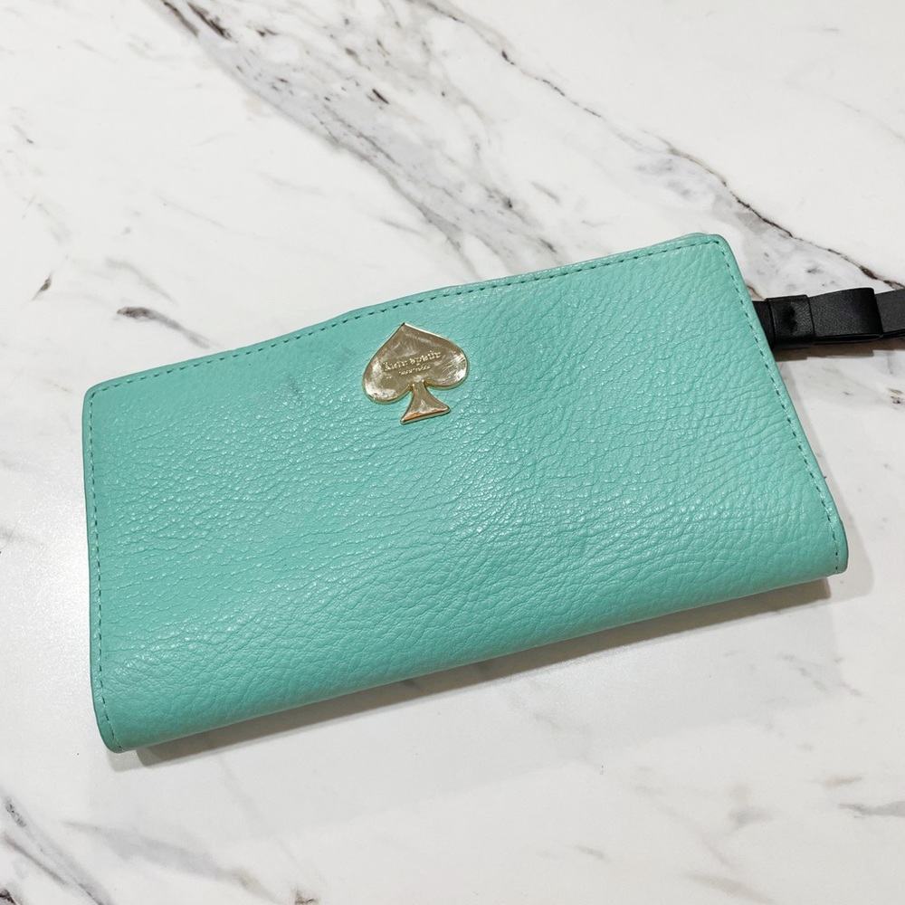 Black and Turquoise Kate Spade Wallet
